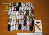 La Guardia Civil detiene a una persona con más de medio kilo de bellotas de hachís oculto entre su ropa
