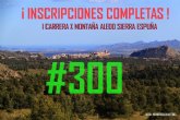 Las inscripciones de la I Carrera por Montaña Aledo Sierra-Espuña se completan en menos de dos semanas