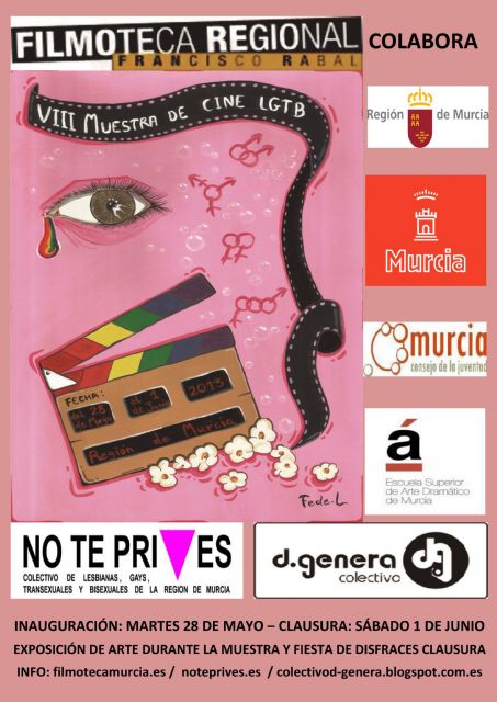 El próximo martes 28 de mayo comienza la VIII Muestra de Cine LGTB de Murcia en la Filmoteca Regional Francisco Rabal - 1, Foto 1