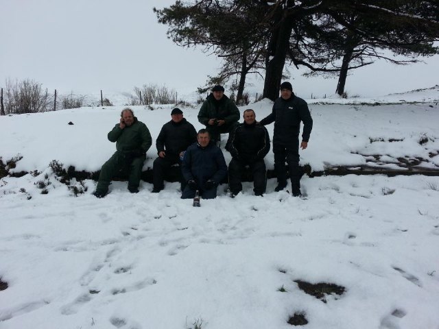 Un grupo de moteros del 