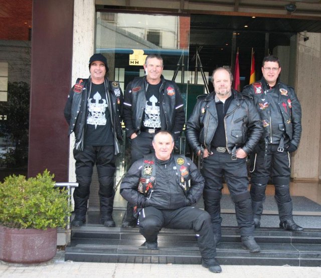 Un grupo de moteros del 