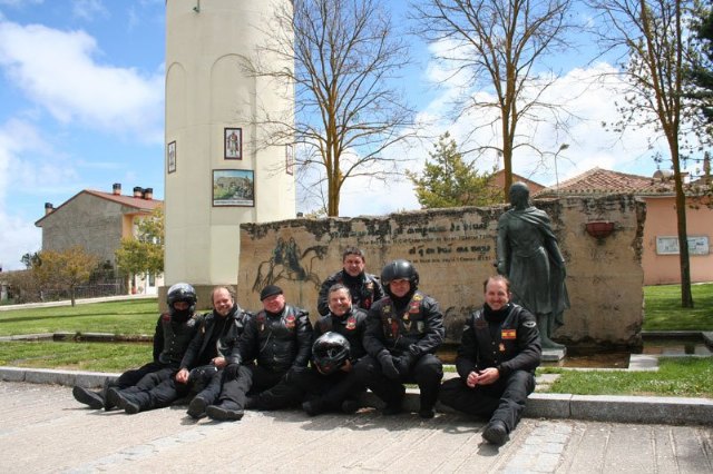 Un grupo de moteros del 