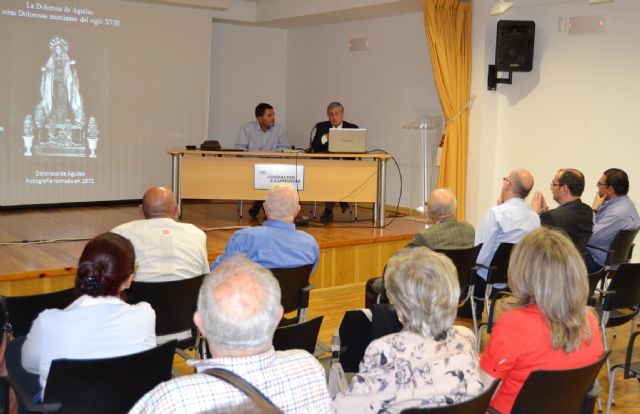 Cristóbal Belda afirma que la imagen de la Virgen de los Dolores de Águilas es de gran calidad y pertenece a la escuela de Salzillo - 1, Foto 1