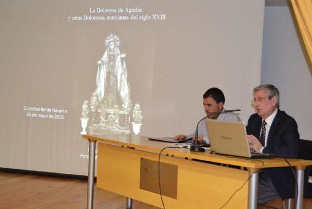 Cristóbal Belda afirma que la imagen de la Virgen de los Dolores de Águilas es de gran calidad y pertenece a la escuela de Salzillo - 2, Foto 2