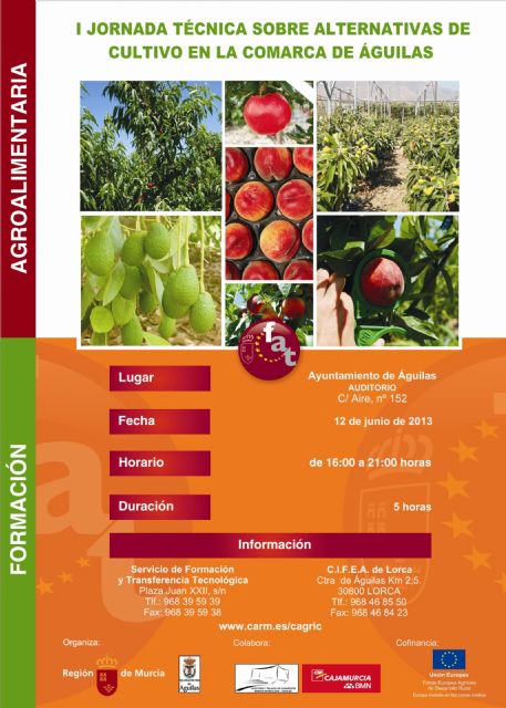 Águilas acogerá la I Jornada Técnica sobre Alternativas de Cultivo - 1, Foto 1