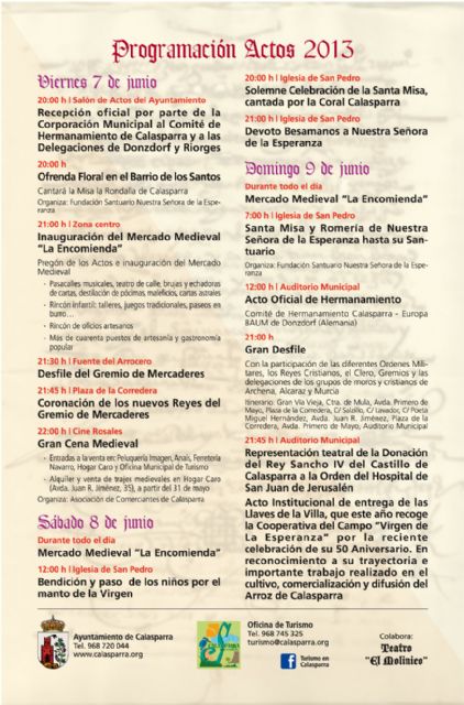 Calasparra celebra la Conmemoración de la Donación de la Villa a la Orden del Hospital de San Juan de Jerusalén - 2, Foto 2