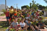 Los escolares descubren las plantas autctonas