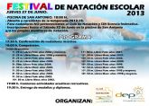 Ms de 2.000 niños han participado esta temporada en los cursos de natacin de la Concejala de Deportes, que se clausura con un Festival Escolar que incluir competiciones, juegos y actividades acuticas recreativas