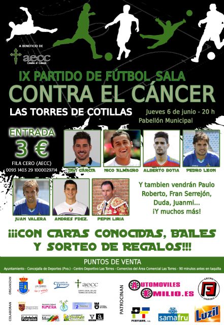 Pedro León, Juan Valera, Alberto Botía o Nico Almagro, entre los famosos contra el cáncer en Las Torres de Cotillas - 1, Foto 1