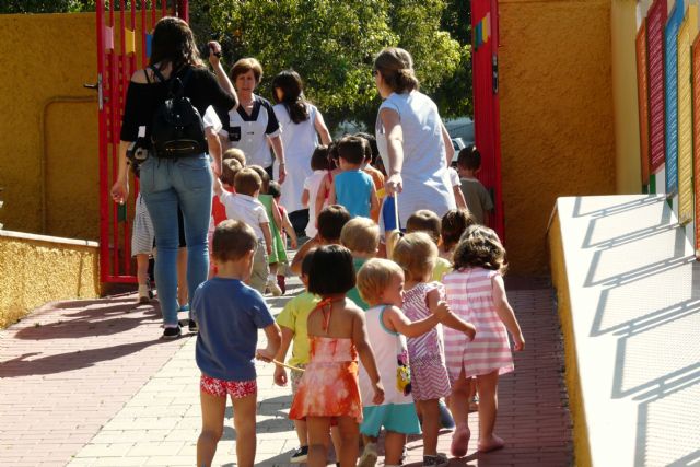 El Ayuntamiento de Molina de Segura lleva a cabo un simulacro de evacuación por incendio en la Escuela Infantil Consolación - 2, Foto 2