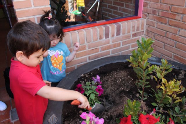 Los más pequeños aprenden a plantar pinos y especies autóctonas - 2, Foto 2
