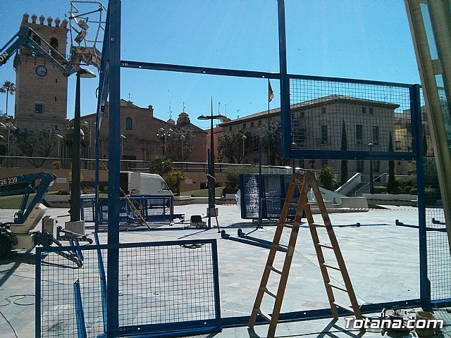 Installs a portable paddle tennis this weekend at the Plaza Vieja Balsa to publicize and disseminate this sport, Foto 1