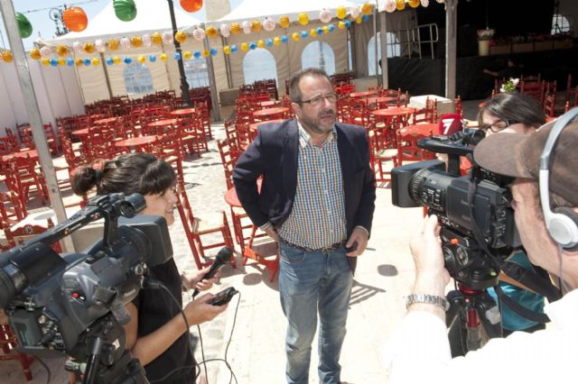 Todo listo en el Puerto para la I Feria Rociera de Cartagena - 1, Foto 1