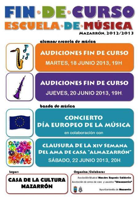 La Casa de Cultura acoge las audiciones y concierto de fin de curso de la Asociación Maestro Eugenio Calderón - 1, Foto 1