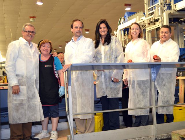 Diputados de Toledo y Cantabria visitan una empresa hortofrutícola de Abarán - 2, Foto 2