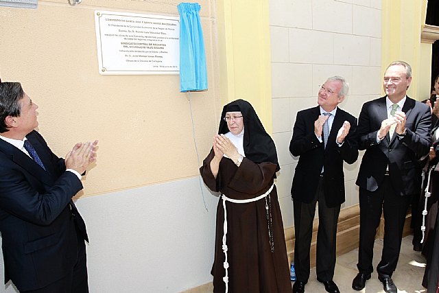 El agua solidaria de los regantes del Trasvase Tajo-Segura llega al monasterio de Las Clarisas de Lorca para su recuperación - 1, Foto 1
