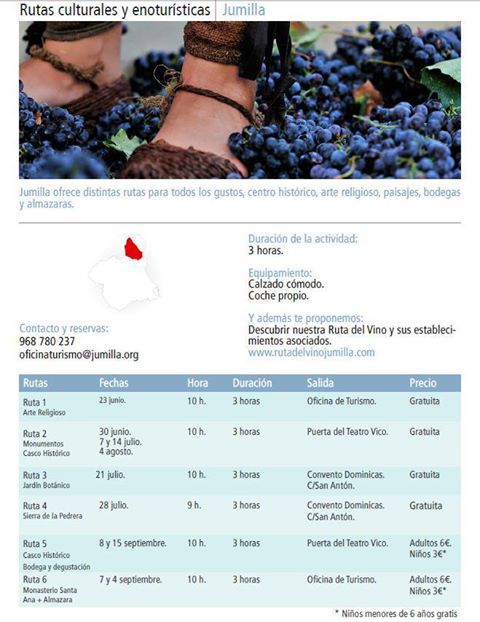 Jumilla participa con nuevas rutas, en el programa de visitas guiadas a la Región de Murcia, que se realizaran del 15 de junio al 15  de septiembre - 2, Foto 2