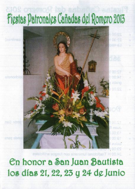 Cañadas del Romero rinde honores a San Juan Bautista a partir de este viernes, Foto 3
