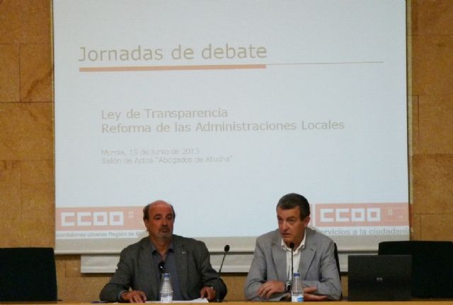 Celebrada en CCOO RM una Jornada de Debate sobre la Ley de Transparencia y la Reforma de la Administración Local - 1, Foto 1