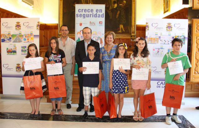El concurso de dibujo Crece en Seguridad premia a escolares de Caravaca - 1, Foto 1