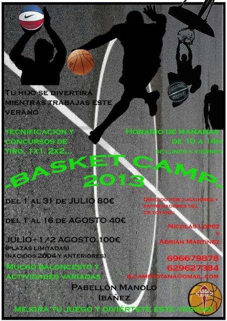 Basket Camp Totana 2013, Foto 1