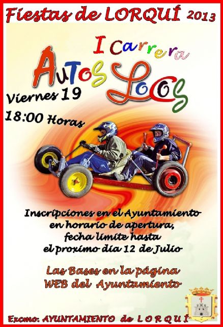 Lorquí celebra una carrera de autos locos de fabricación manual y sin motor - 1, Foto 1