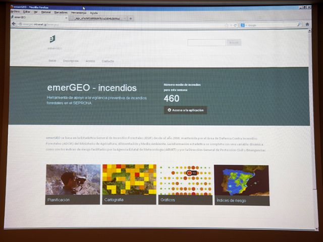 La Guardia Civil presenta emerGEO, una aplicación informática de apoyo a la vigilancia preventiva de incendios - 1, Foto 1