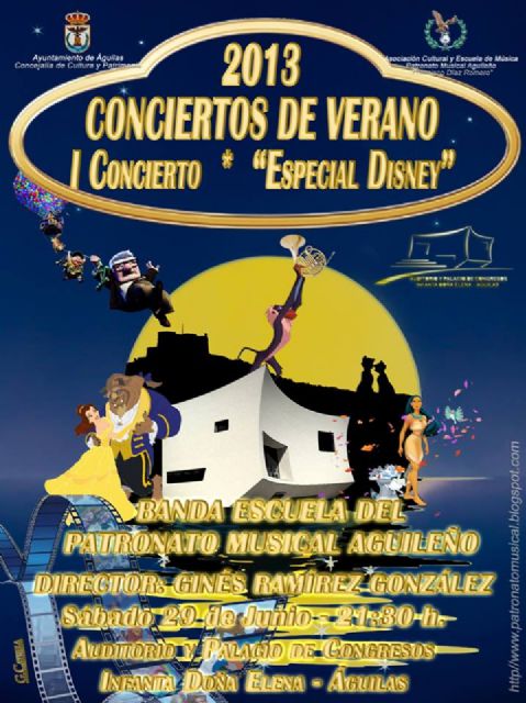Especial Disney primer concierto de Verano del Patronato Musical Aguileño - 1, Foto 1