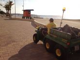 Servicios Públicos refuerza con 22 trabajadores y más maquinaria  la limpieza viaria y de playas durante el verano