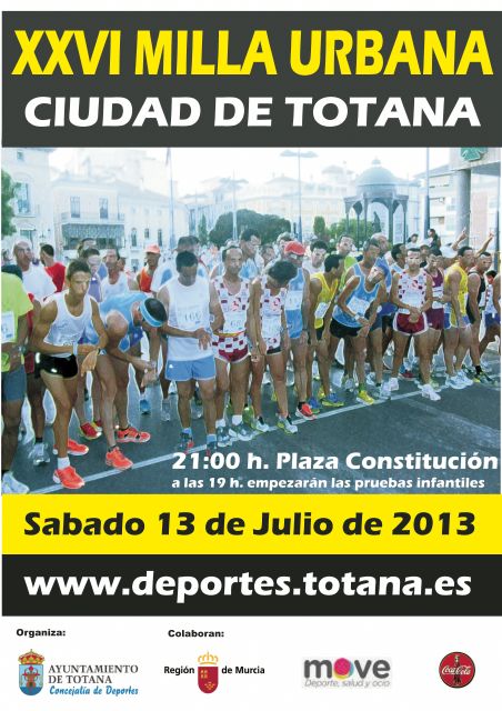 La XXVI Milla Urbana Ciudad de Totana tendrá lugar el próximo día 13 de julio - 2, Foto 2