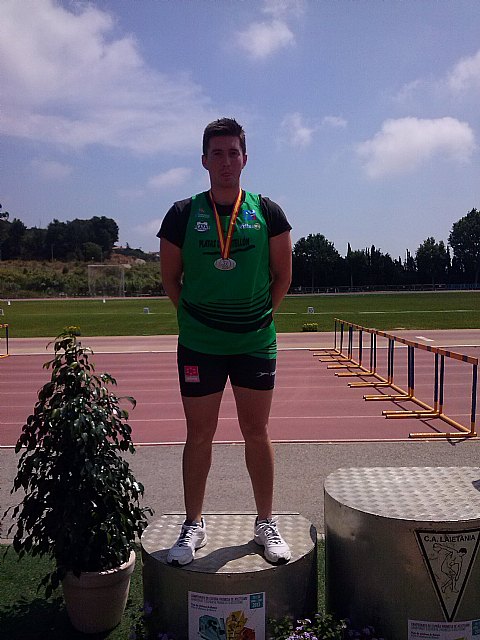 El atleta de Roldán, Juan José Martínez, obtiene la medalla de plata en jabalina en el Campeonato de España Promesa de Mataró - 1, Foto 1