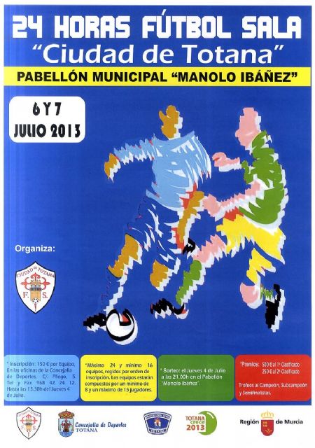 El torneo 24 horas de fútbol-sala Ciudad de Totana se celebra este próximo fin de semana, Foto 1