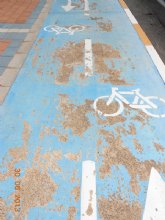 El PSOE de La Unión denuncia el pésimo estado de mantenimiento del carril bici del Municipio