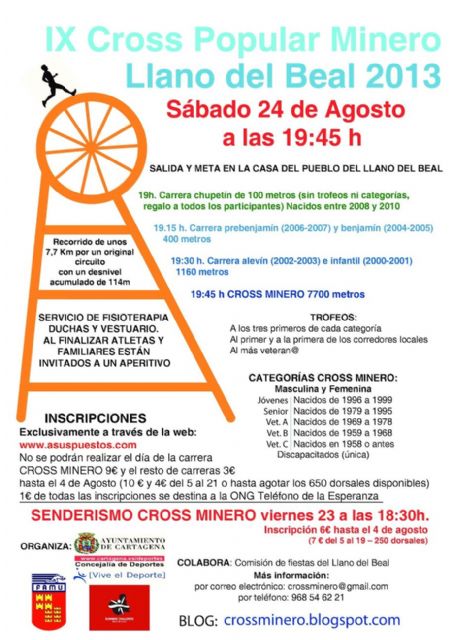 Abiertas las inscripciones para el IX Cross Minero del Llano del Beal - 1, Foto 1
