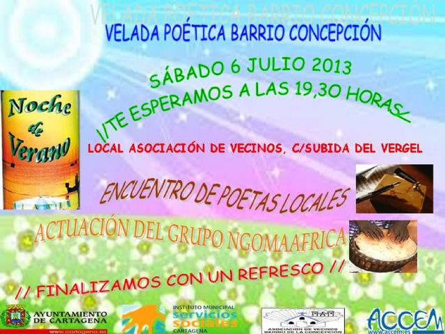 El Barrio de la Concepción disfrutará este sábado de una velada poética - 1, Foto 1