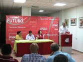 Presentacin en Mazarrn del Plan de Empleo del PSRM-PSOE por parte de su Secretario General, Gonzalez Tovar