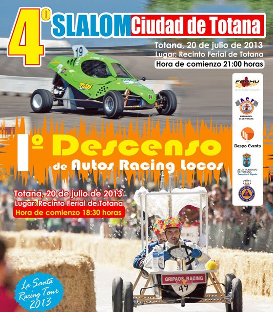 El Campeonato de Murcia de Slalom inicia el certamen en Totana coincidiendo con las fiestas en honor a Santiago Apóstol., Foto 2
