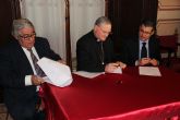 La Diócesis de Cartagena y el Ayuntamiento de Torre Pacheco firman un acuerdo para la cesión de un local para Cáritas en Roldán