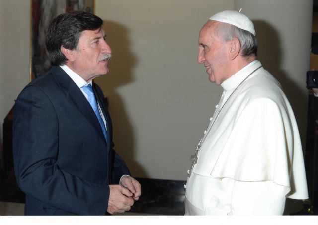 El alcalde de Blanca se reúne con el Papa Francisco en el Vaticano - 1, Foto 1