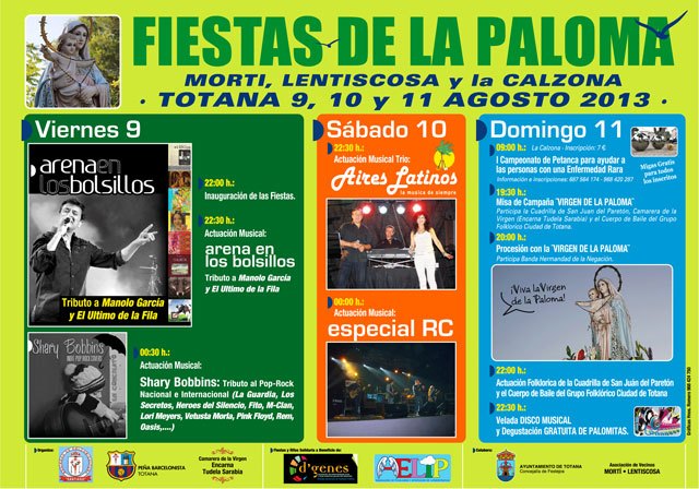 Las fiestas de la paloma solidarias con D´genes y AELIP, Foto 1