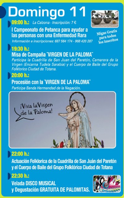 Las fiestas de la paloma solidarias con D´genes y AELIP, Foto 4