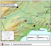 Un temblor de 2,9 grados con epicentro en el noroeste de Mazarrn se deja sentir en Totana