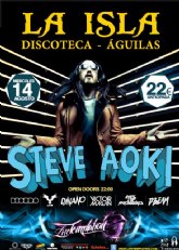 Steve Aoki aterriza el prximo 14 de agosto en la Discoteca La Isla en guilas donde se presenta como el mayor festival de la temporada
