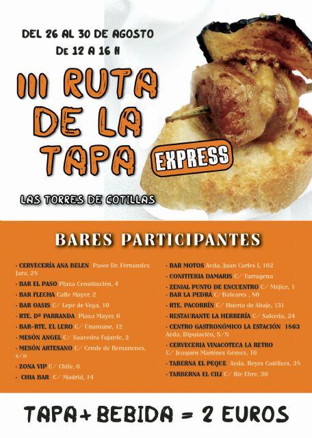 La III Ruta de la Tapa Express de Las Torres de Cotillas, en el horno - 1, Foto 1