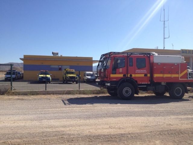 La Base de Emergencias de las pedanías altas de Lorca acoge unas jornadas prácticas de prevención de incendios de la UME con otros servicios de emergencias - 1, Foto 1