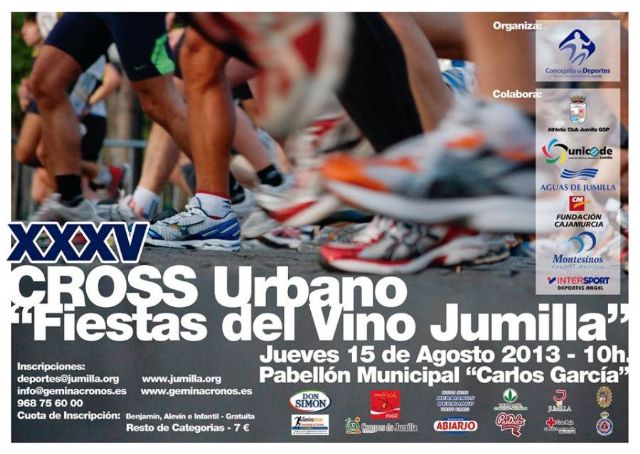 Mañana tendrá lugar el XXXV Cross urbano Ciudad de Jumilla - 1, Foto 1