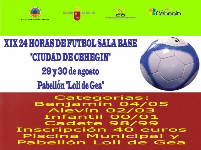 Abierto el plazo de inscripción para las XIX 24 Horas de Fútbol Sala 'Ciudad de Cehegín' - 1, Foto 1