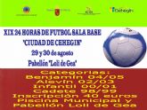 Abierto el plazo de inscripción para las XIX 24 Horas de Fútbol Sala 'Ciudad de Cehegín'