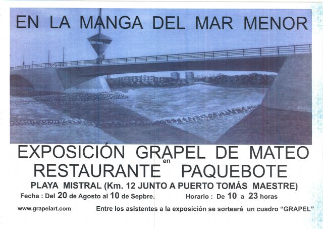 Mateo expone su obra artística sobre película de radiografía, en La Manga - 1, Foto 1