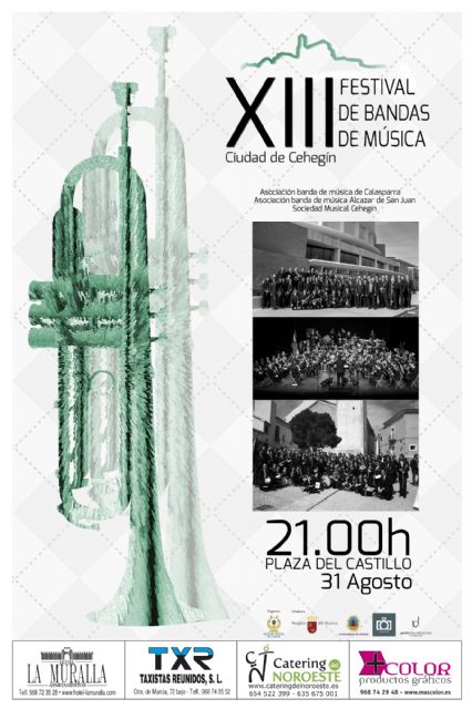 Calasparra y Alcázar de San Juan participarán en el XIII Festival de Bandas de Música 'Ciudad de Cehegín' - 1, Foto 1